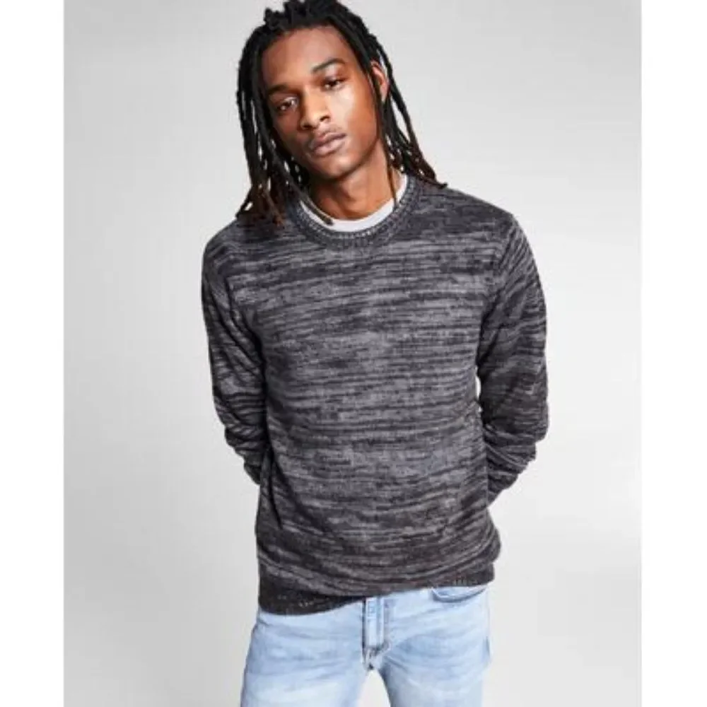 And Now This Men's Regular-Fit Marled Brushed Sweater